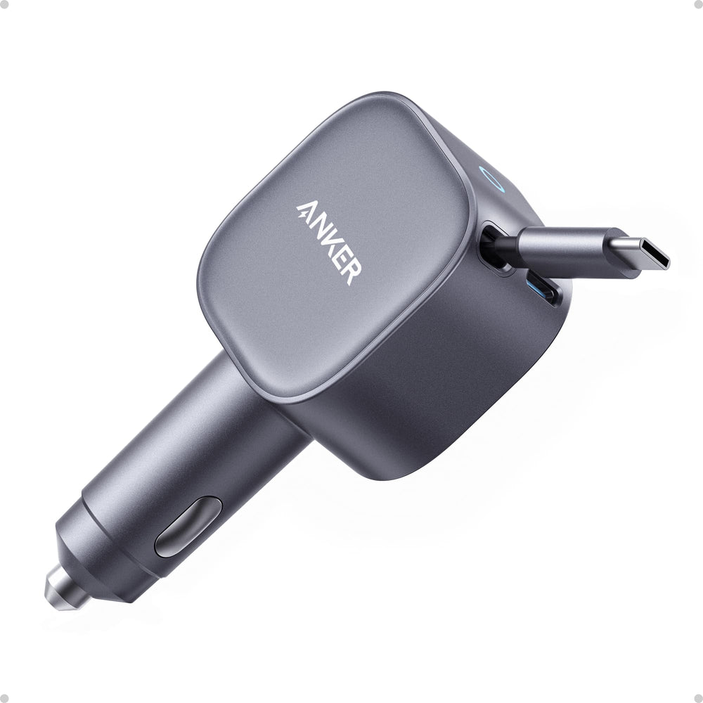 Anker cargador frontal mostrando diseño compacto y conexión segura