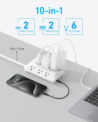 Anker enchufe plano ergonómico facilita inserción y ahorra espacio