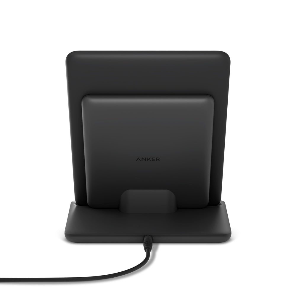 Anker dock junto a regla ilustra tamaño y compatibilidad exacta