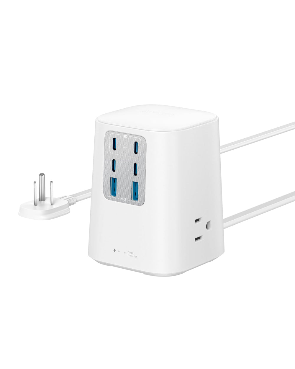 Anker estación frontal conectada mostrando múltiples dispositivos y orden