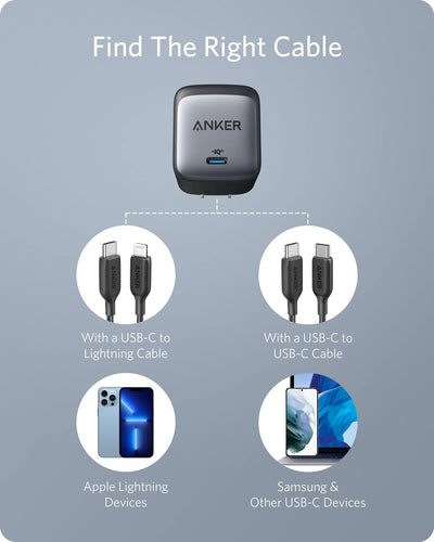 Anker Nano II charging a phone showing fast-charge capability and convenience