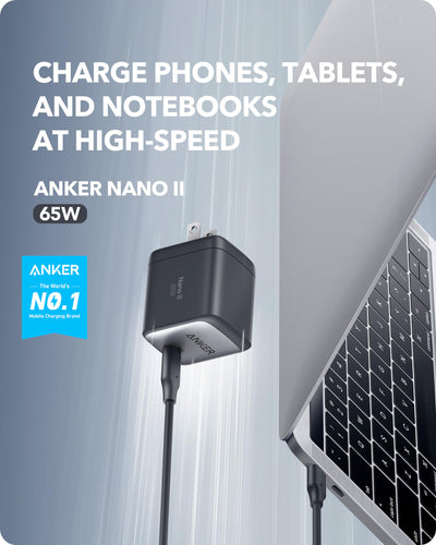 Anker Nano II foldable plug detail highlighting compactness and secure storage benefit