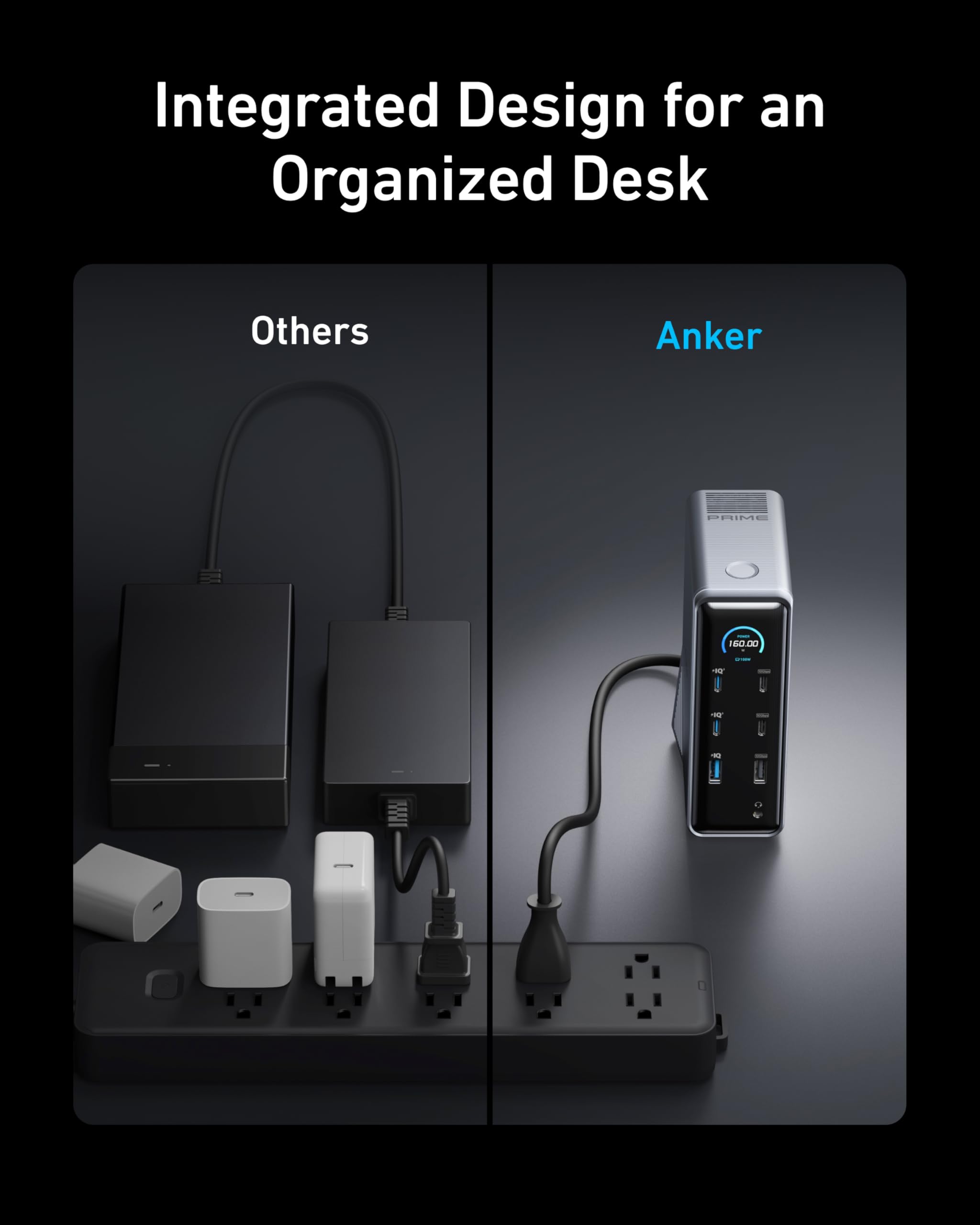 Anker Prime con cable USB‑C incluido listo para conexión rápida y segura