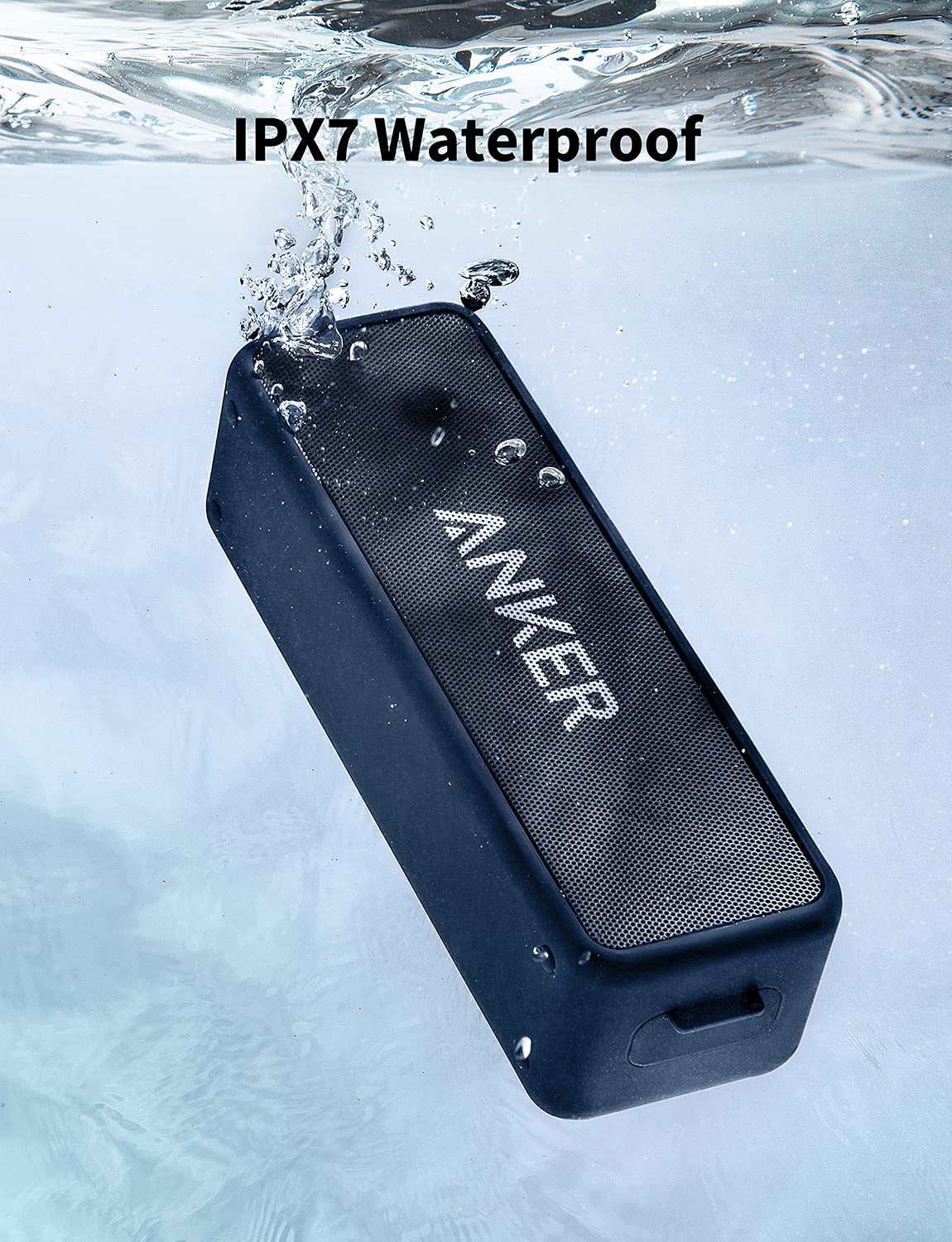 Anker Soundcore 2 con teléfono emparejado mostrando conectividad Bluetooth estable
