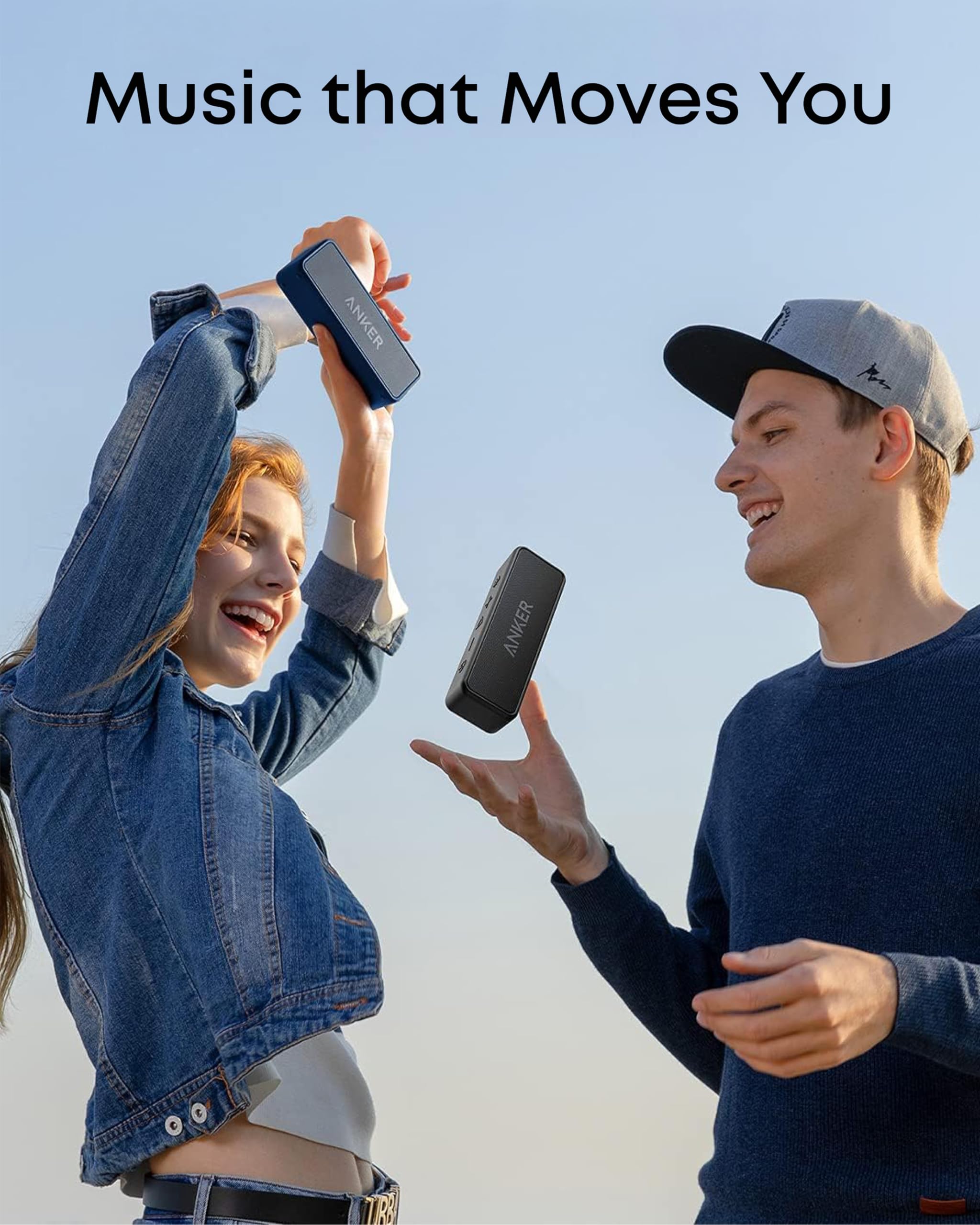 Controles físicos del Anker Soundcore 2 para manejo fácil y rápido