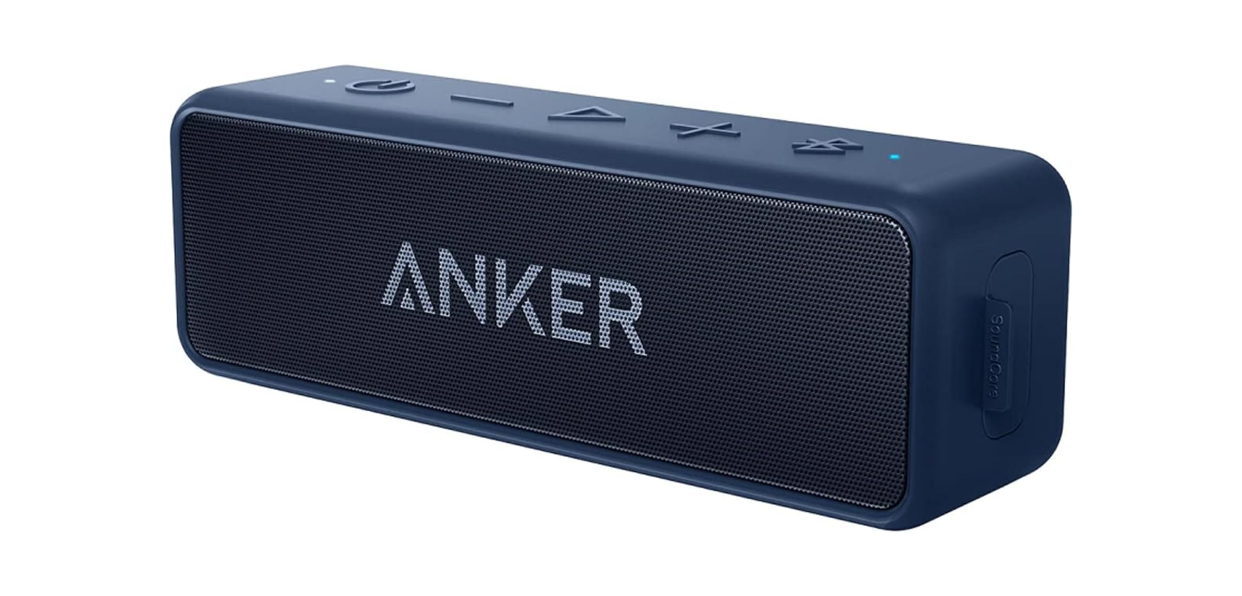 Altavoz Anker Soundcore 2 frontal mostrando diseño portátil y potencia