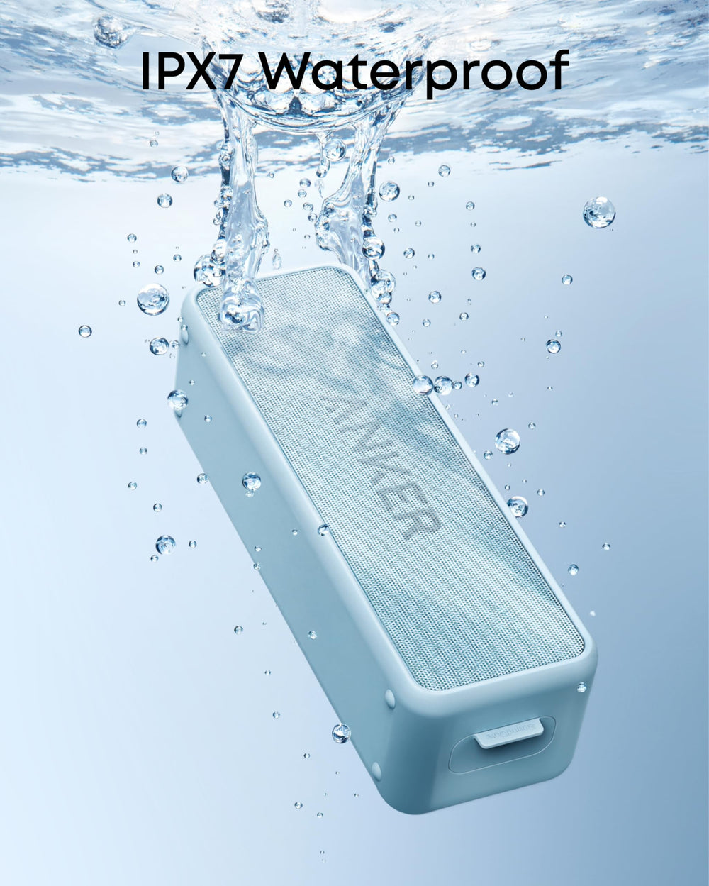 Anker Soundcore 2 detalle de rejilla y materiales, durabilidad visual