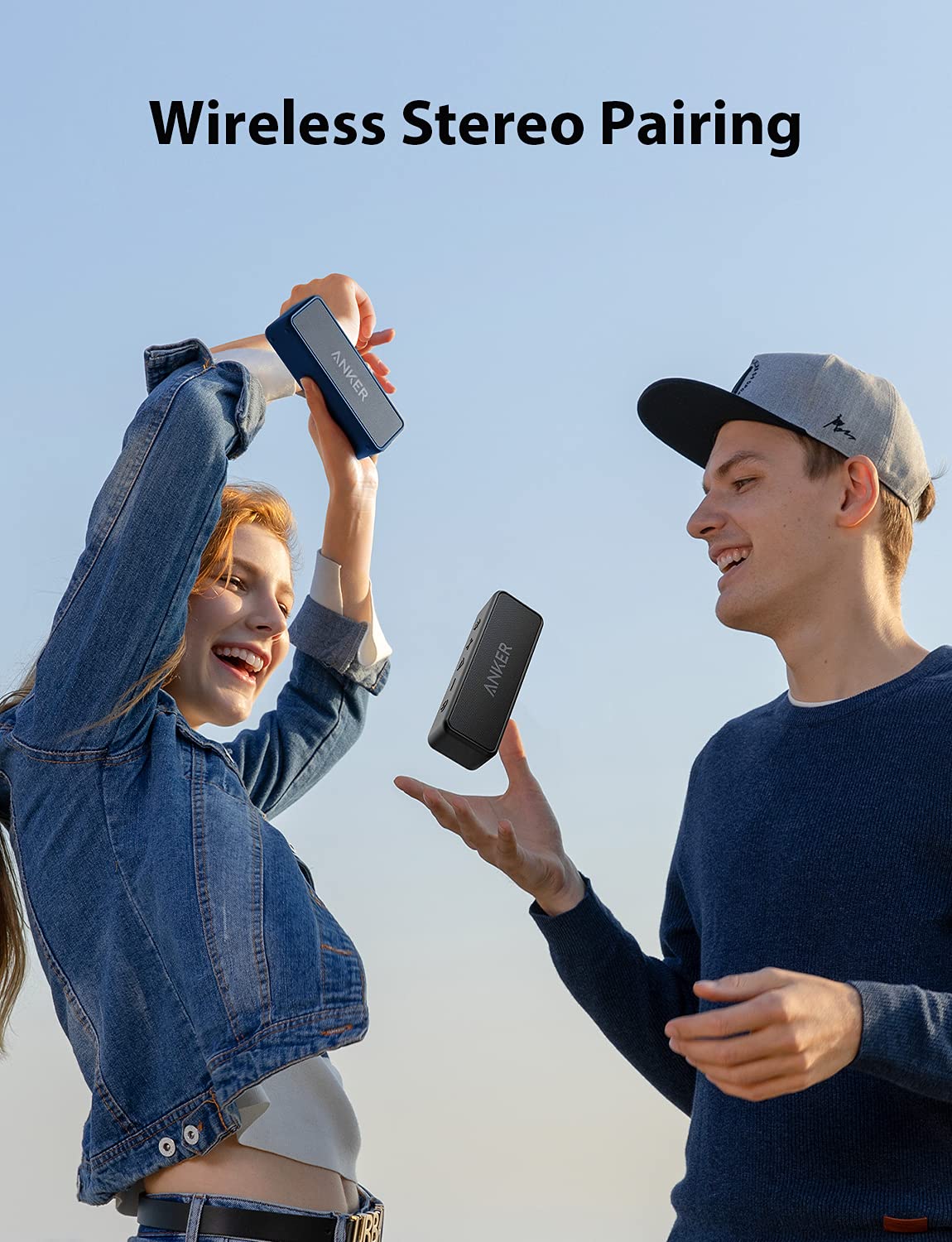 Detalle de textura del Anker Soundcore 2 que indica durabilidad y agarre