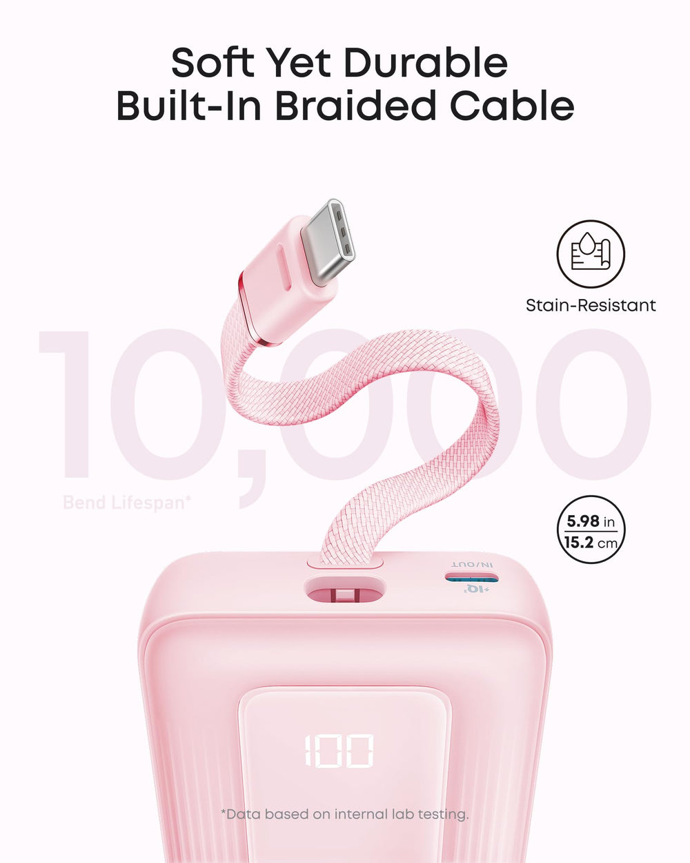 Anker Zolo conectado a smartphone demostrando carga rápida