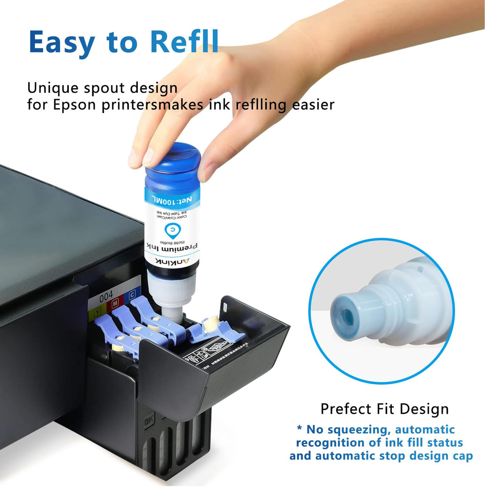 Ankink recargando impresora ET-2800 para evitar interrupciones y ahorrar