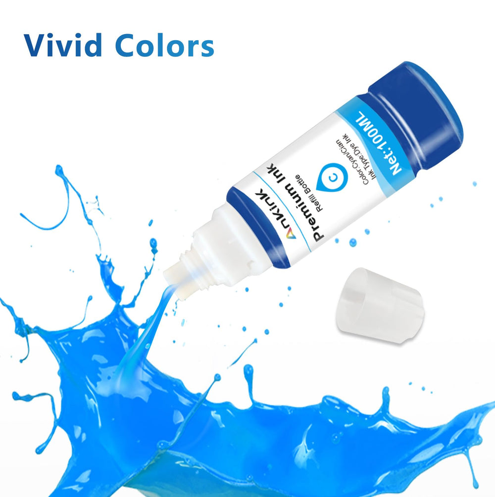 Ankink cierre del envase 100ml fácil vertido y control al recargar