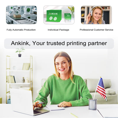 Caja y contenido del pack Ankink 65XL con dos cartuchos listos para usar