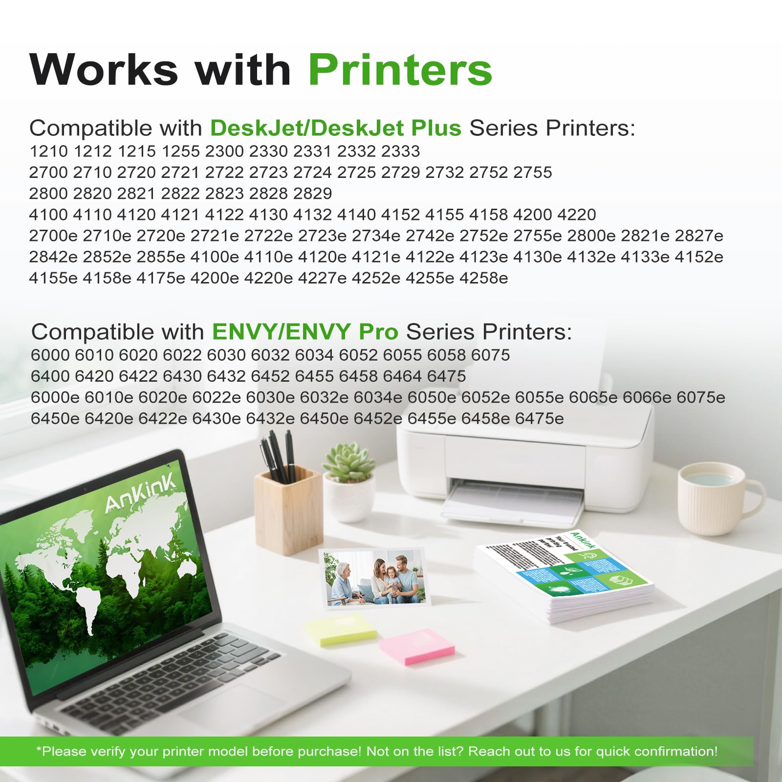 Ankink cartucho tricolor 67XL primer plano mostrando boquilla limpia