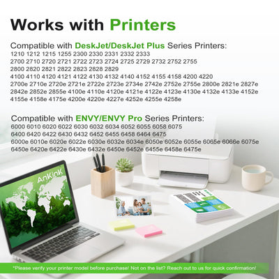 Ankink cartucho tricolor 67XL primer plano mostrando boquilla limpia