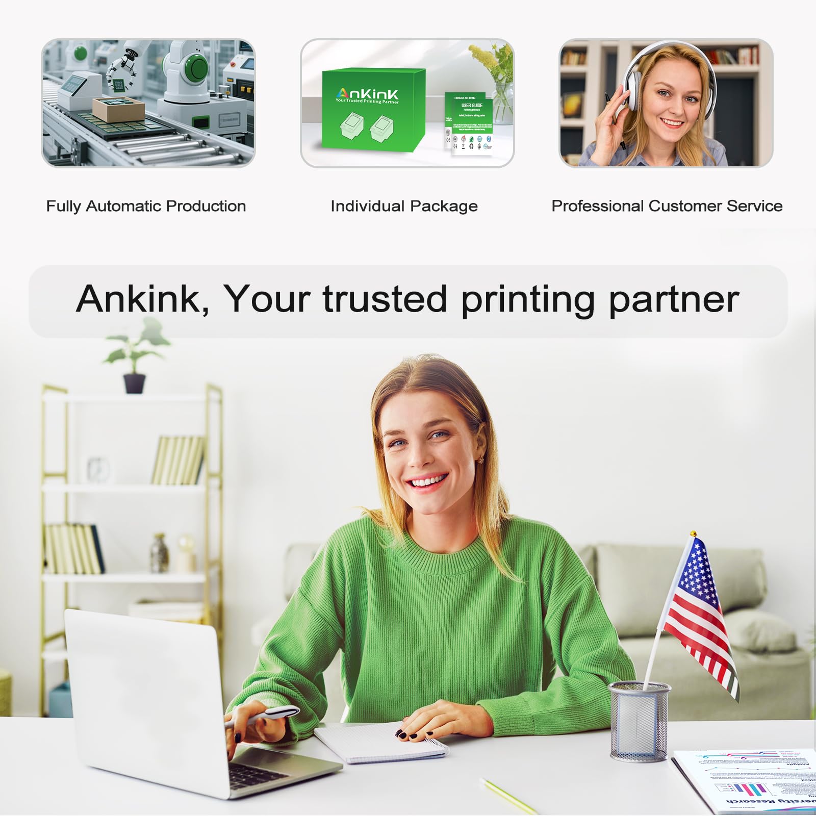 Ankink size comparison in hand showing compact, easy-to-handle design