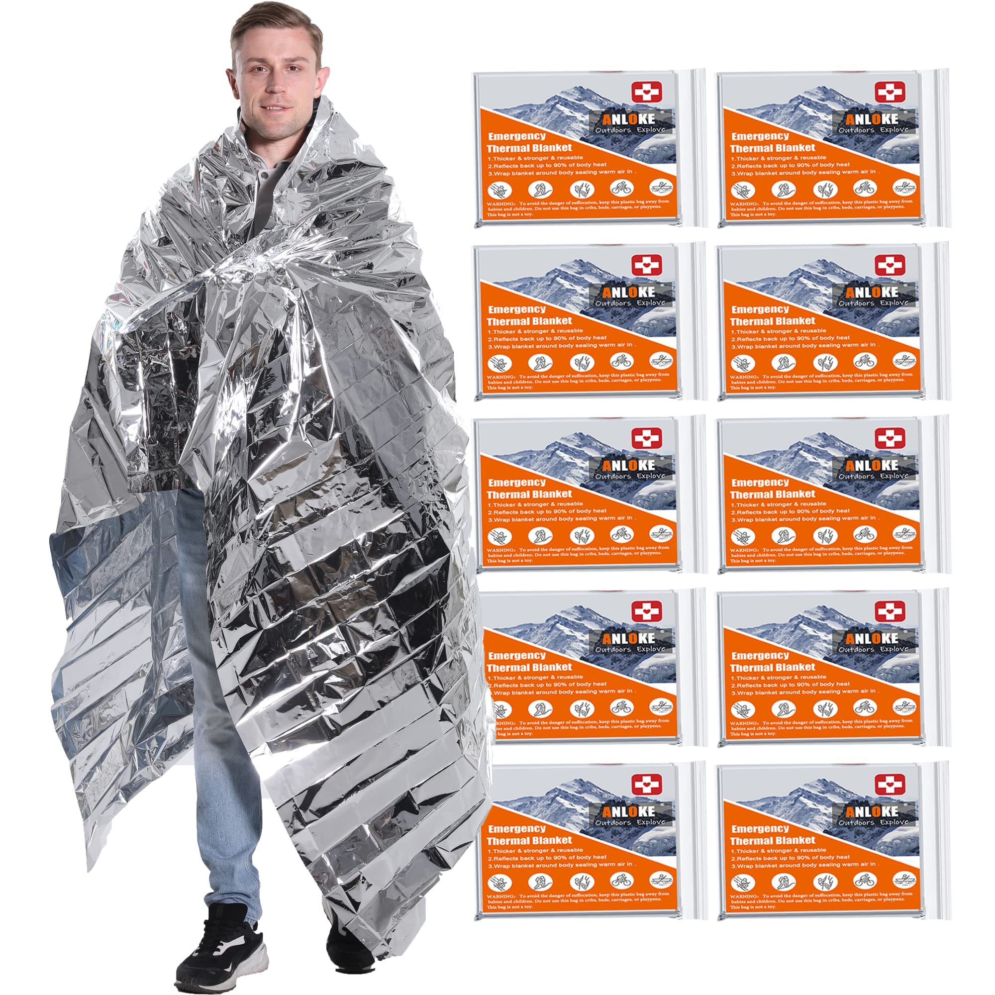 ANLOKE empaque frontal pack de 10 mostrando disponibilidad múltiple y ahorro