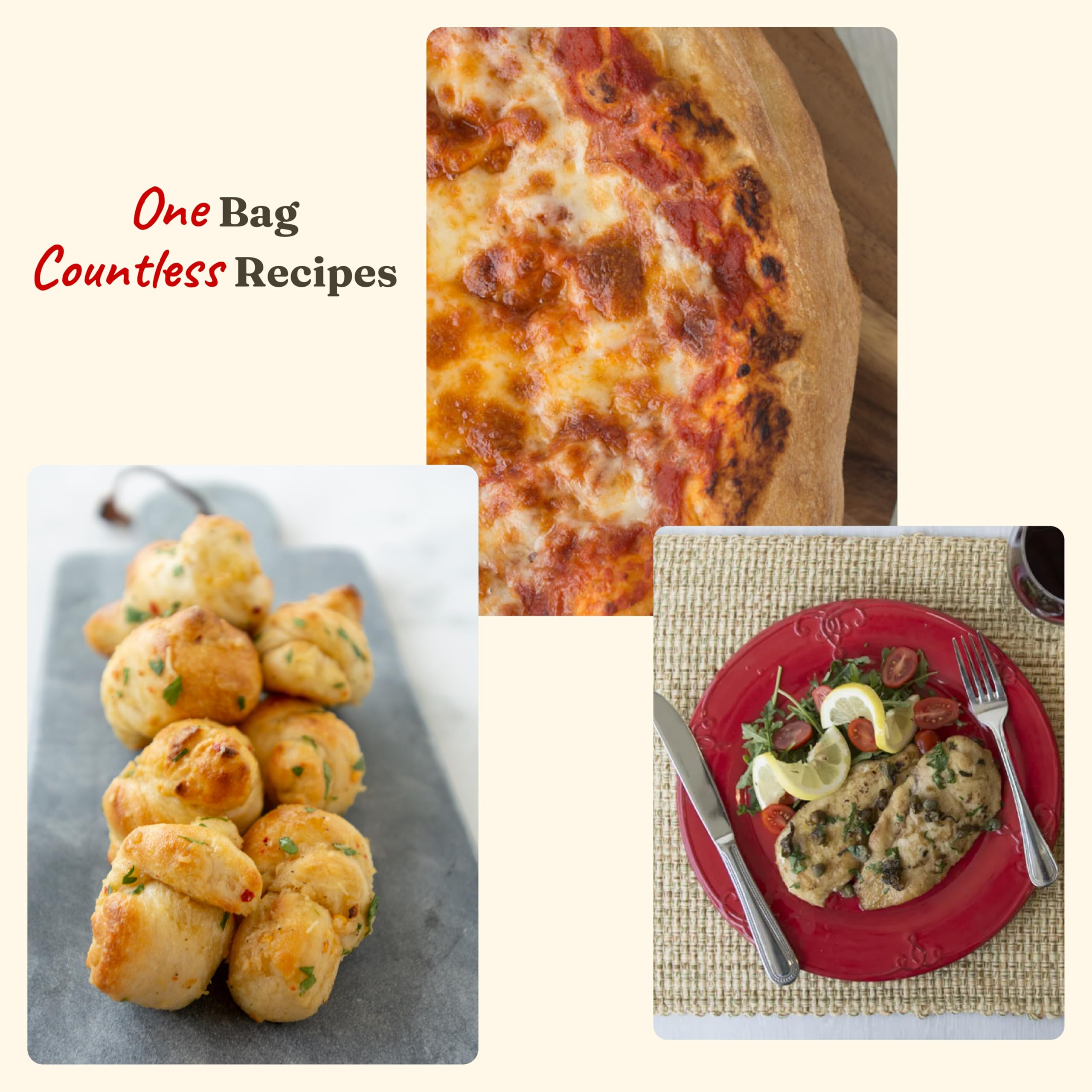 ANNA Cento open bag revealing flour interior for freshness and easy scooping