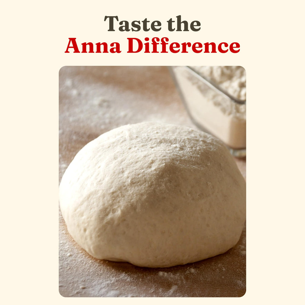ANNA Cento close-up of extra fine unbleached texture for smooth dough handling