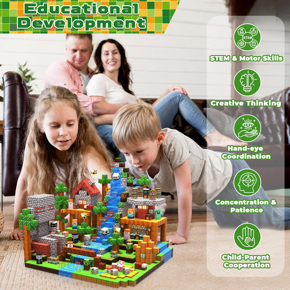 Playroom scene with Annexfun blocks promoting cooperative group play