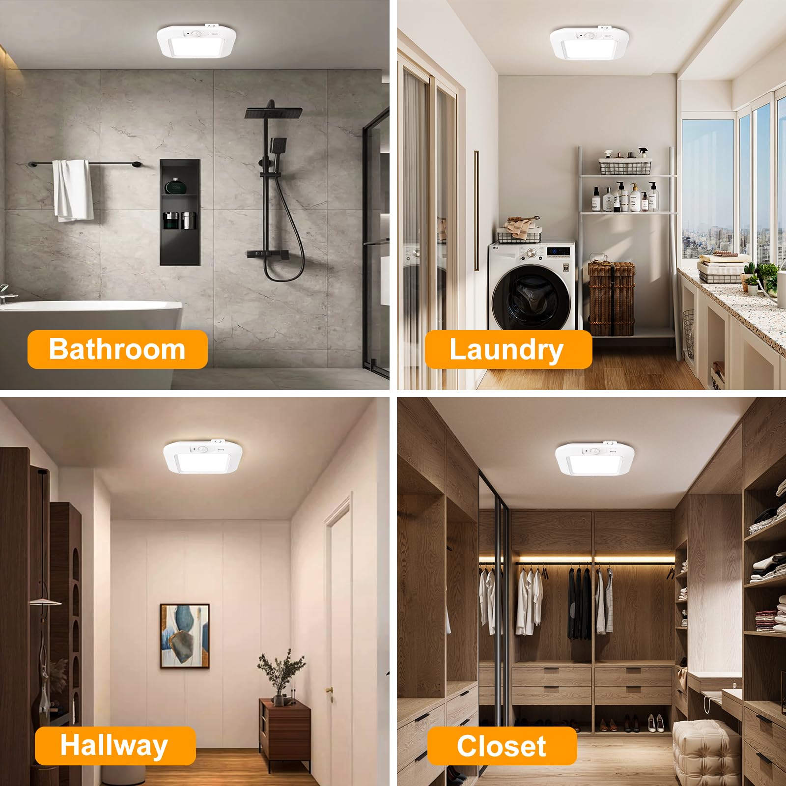 ANOTEK detalle de los 48 LEDs, distribución uniforme y brillo claro
