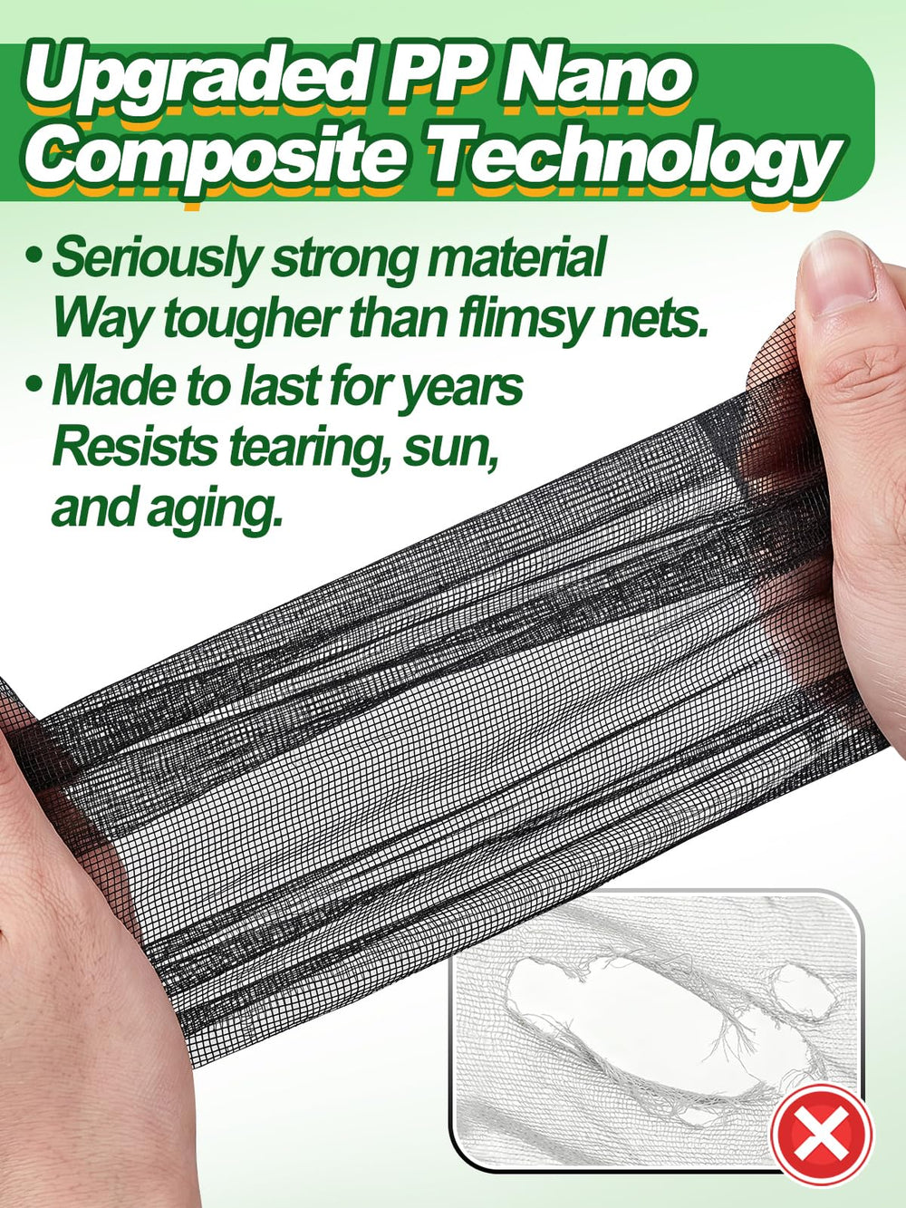 ANPHSIN close-up showing nano-PP fiber texture and improved tear resistance