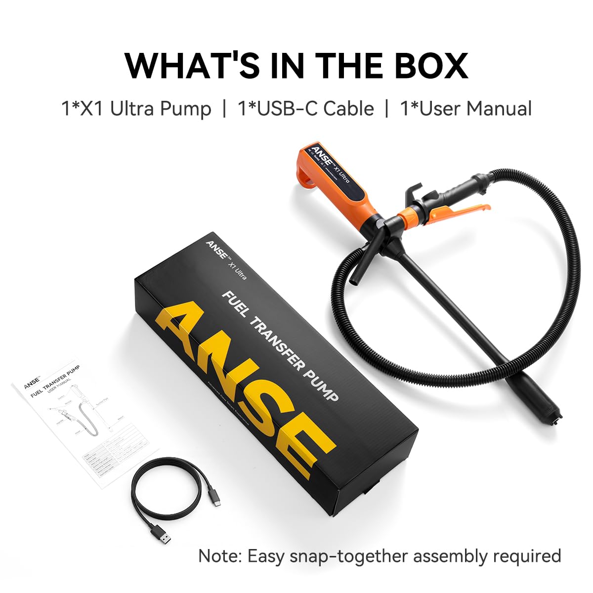 ANSE X1 Ultra caja con certificados FCC CE MSDS visibles