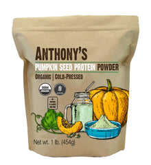 Anthony's frente del envase mostrando etiqueta orgánica y beneficios