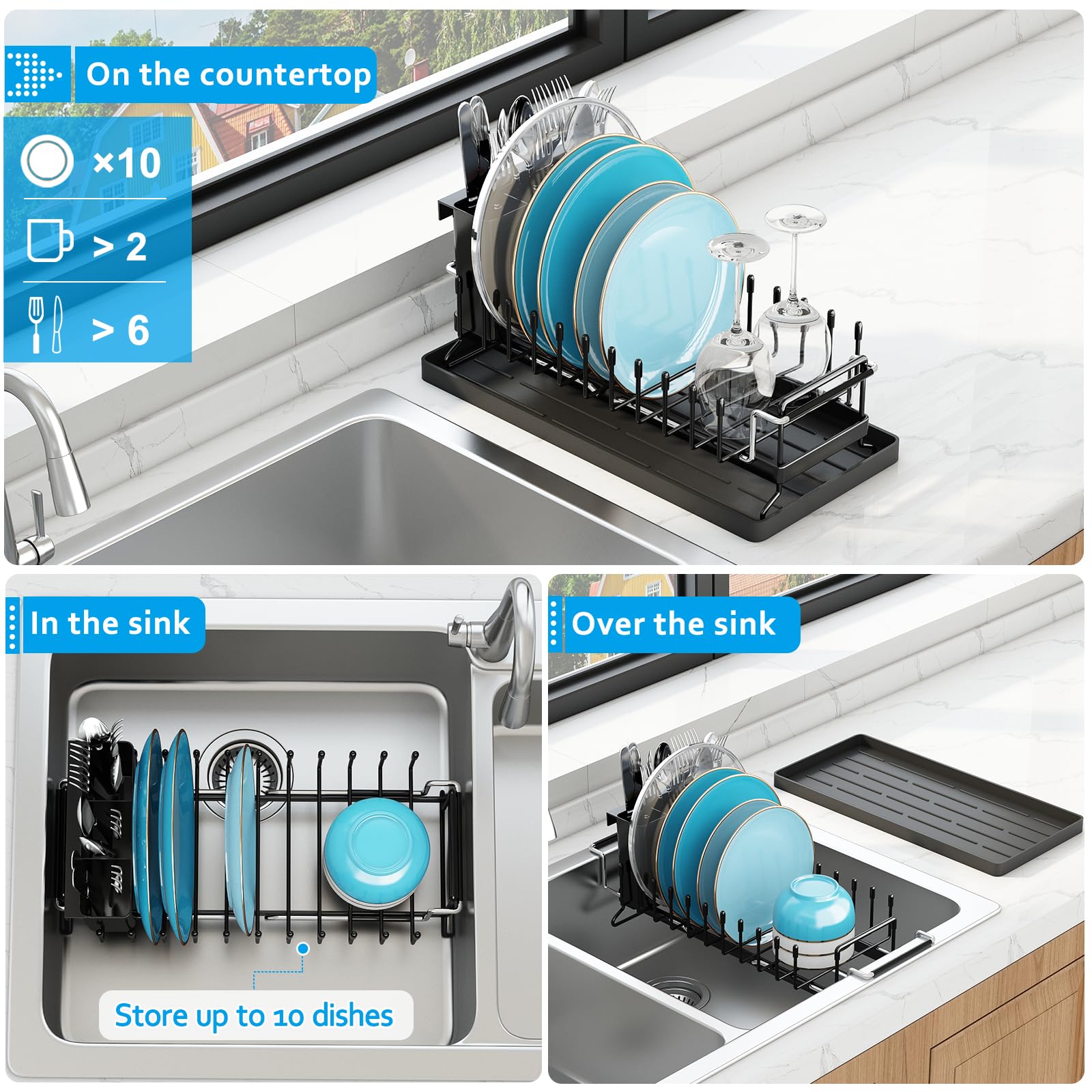 ANTOPY close-up of silicone drying mat demonstrating easy cleanup