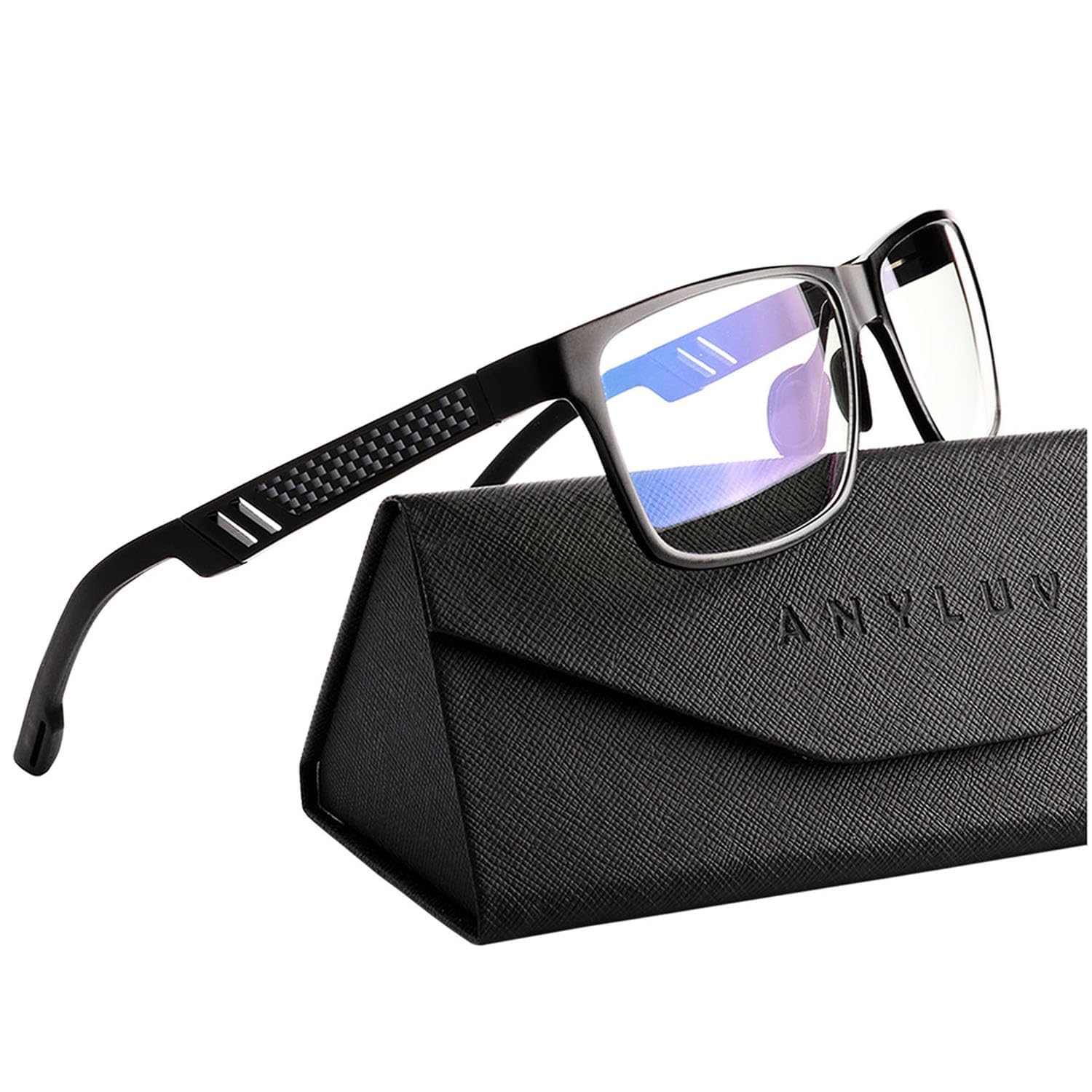 ANYLUV front view black frame showing clean minimalist design and lightweight comfort
