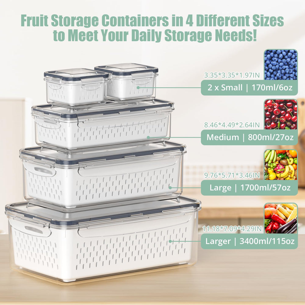 Anysig primer plano del colador extraíble, facilita escurrir frutas sin ensuciar