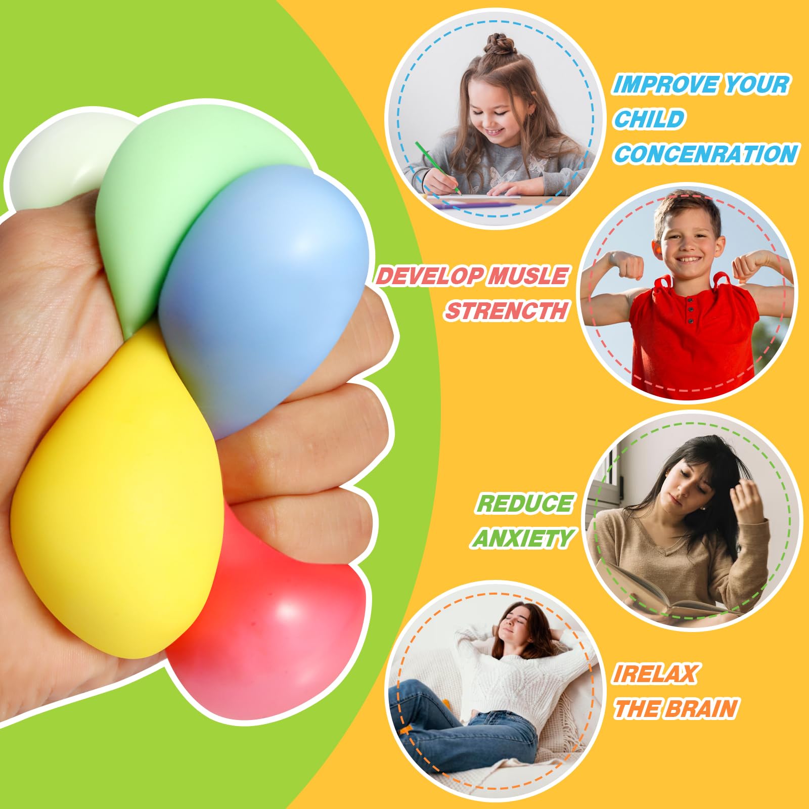 anztqiuu variedad de colores extendidos, ideal para repartir en grupos