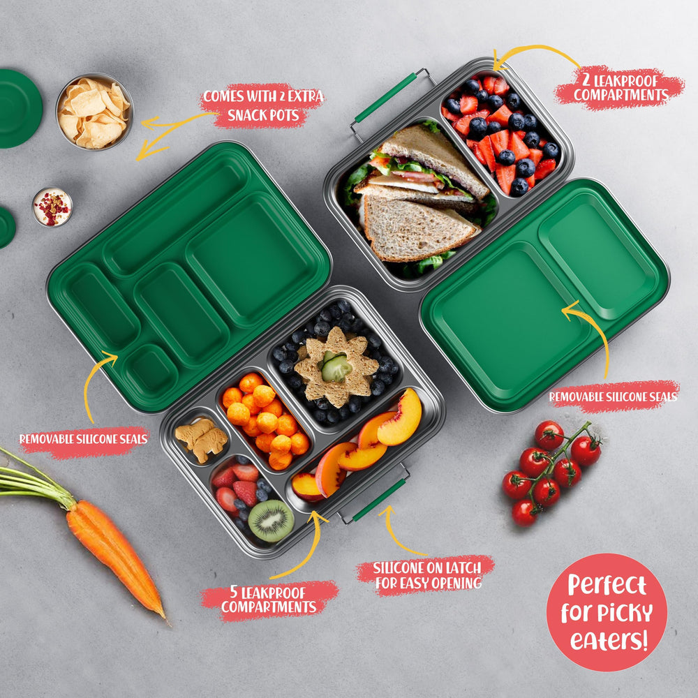 AOHEA niño usando la bento en el recreo, práctica y fácil de abrir