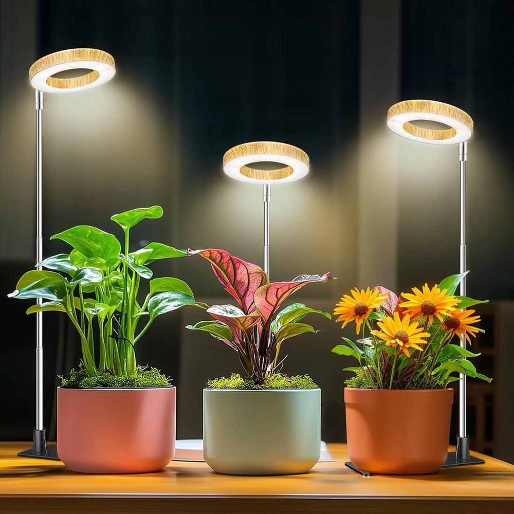 Aokrean front view wood-grain lamp showing stylish design and ambient benefit