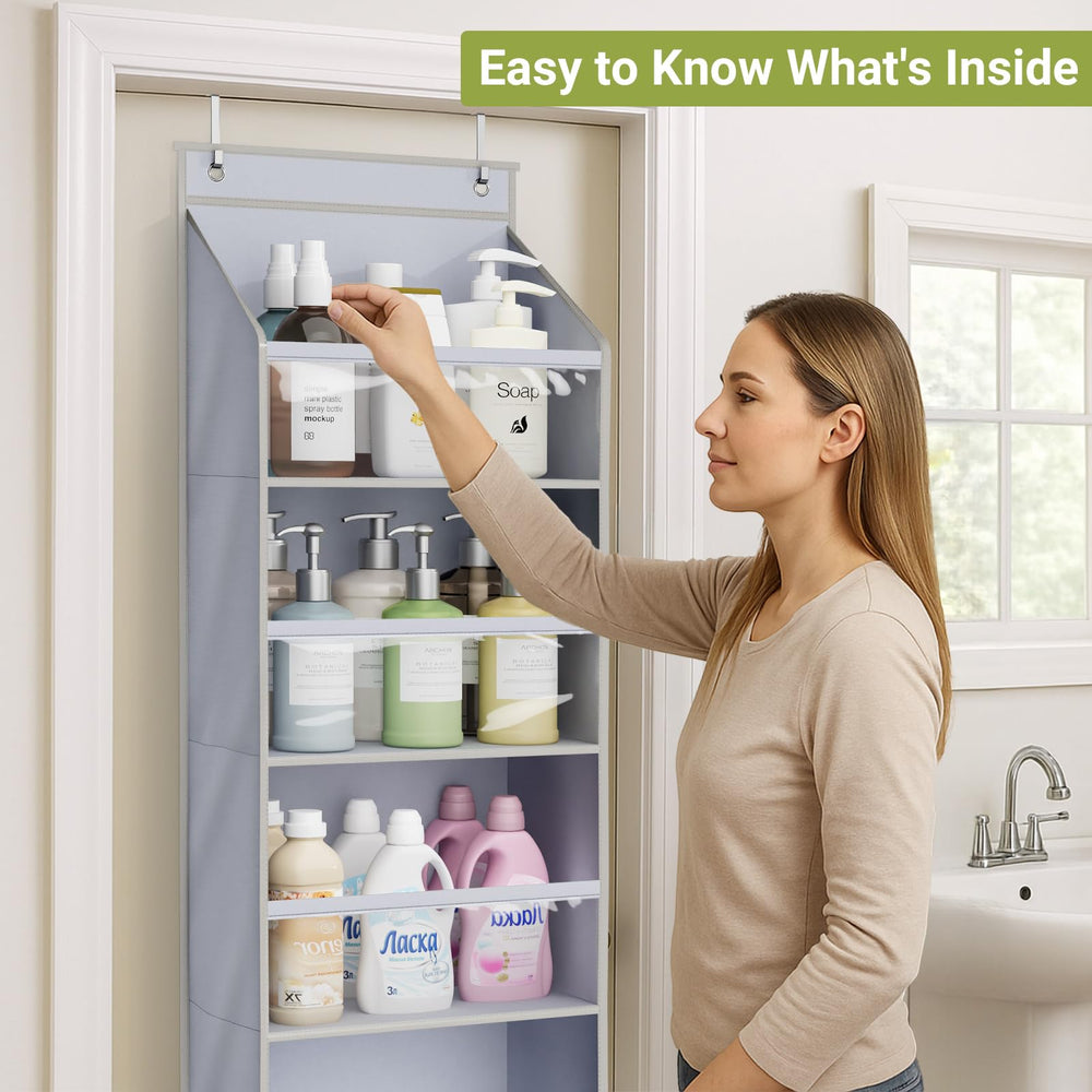 AOODA comparación de tamaño con puerta estándar para mostrar cómo aprovecha el espacio vertical