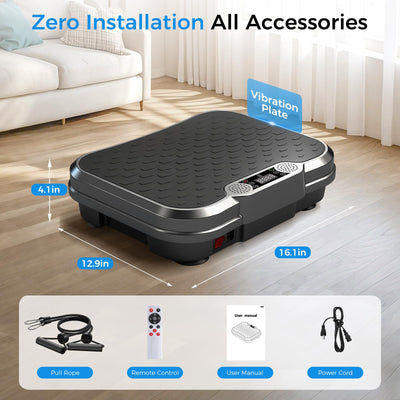 AoraPulse next to shoe for scale showing compact footprint and easy storage benefit