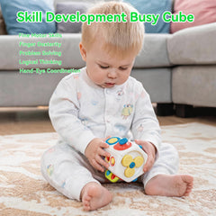 AotBlcer Busy Cube cerradura y botón que fomentan agarre preciso