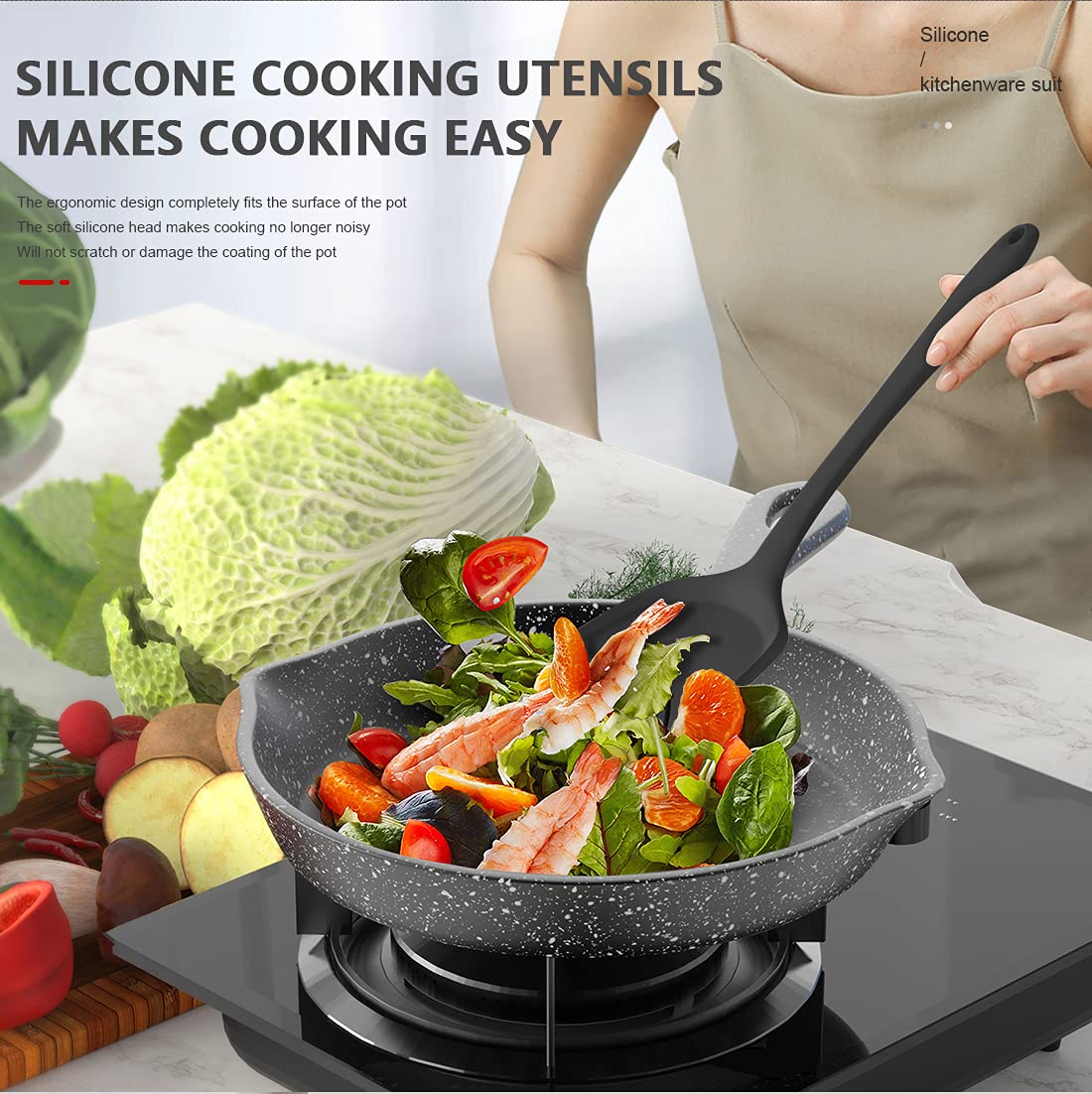 AOTHOD egg whisk and separator close-up for precise baking preparation