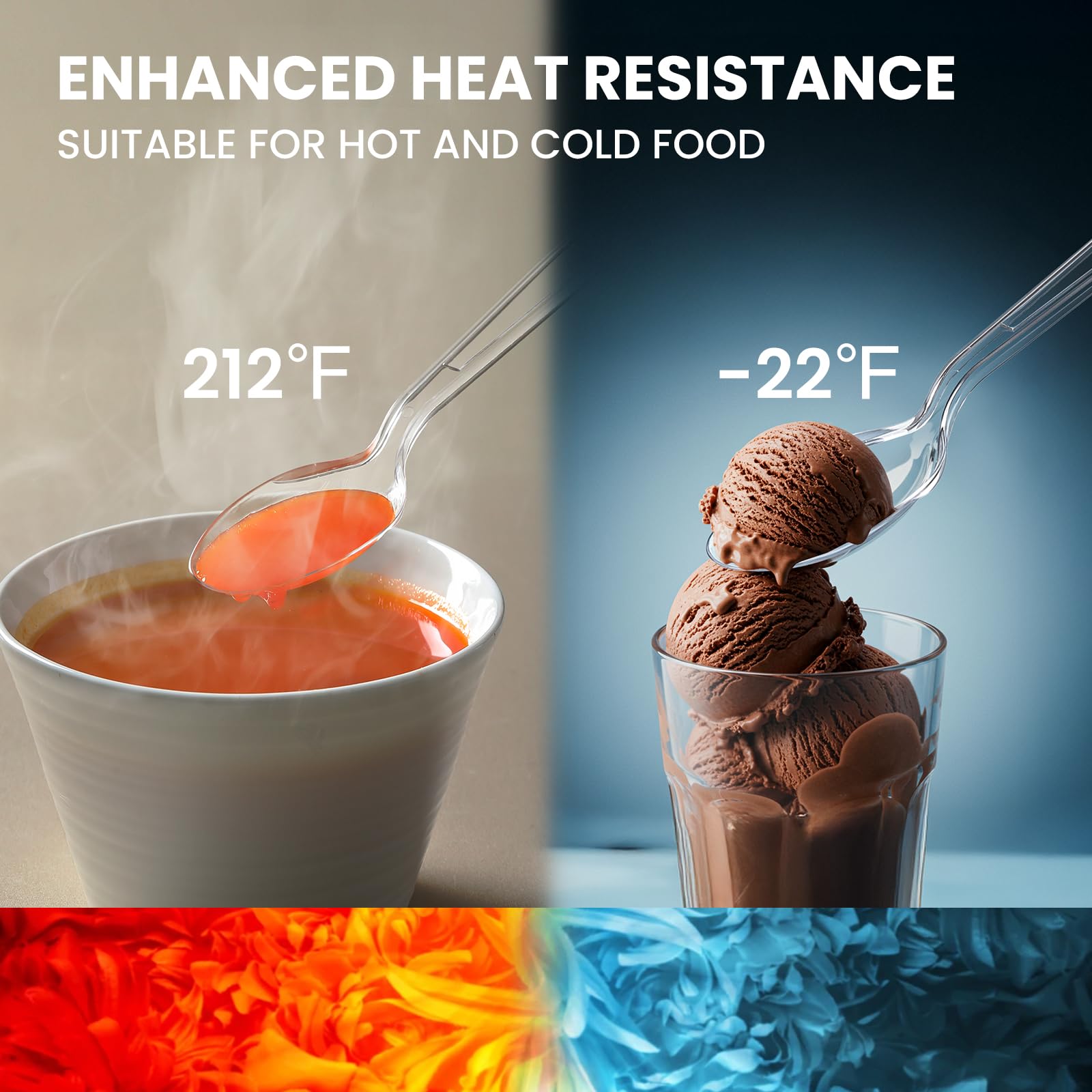 AOZITA cuchara sosteniendo sopa caliente, resistente al calor