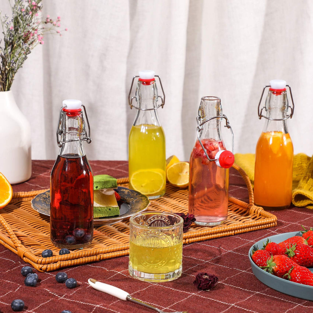 AOZITA embalaje con divisores y burbuja protegiendo las botellas al envío