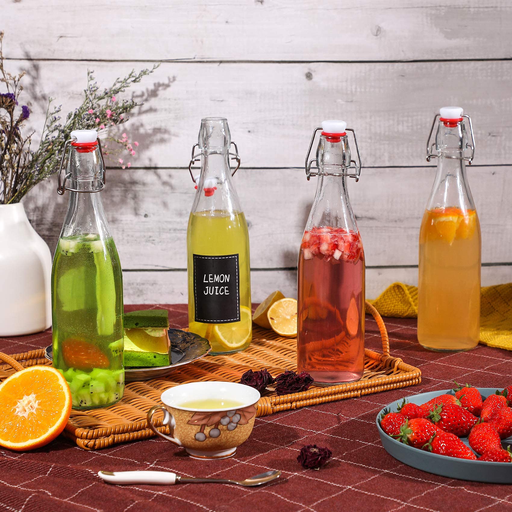 AOZITA embalaje con separadores y burbujas protege botellas durante envío