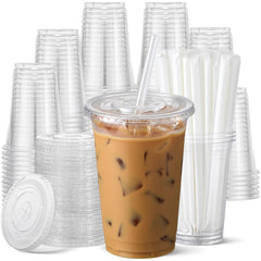 AOZITA vaso frontal 24 oz transparente presentable y durable