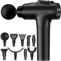 APHERMA pistola de masaje frontal mostrando diseño y acabado profesional
