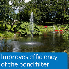 API accu-clear before and after pond showing improved visibility