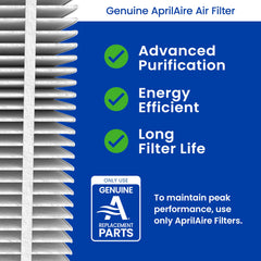 AprilAire detailed filter media texture revealing high capture area