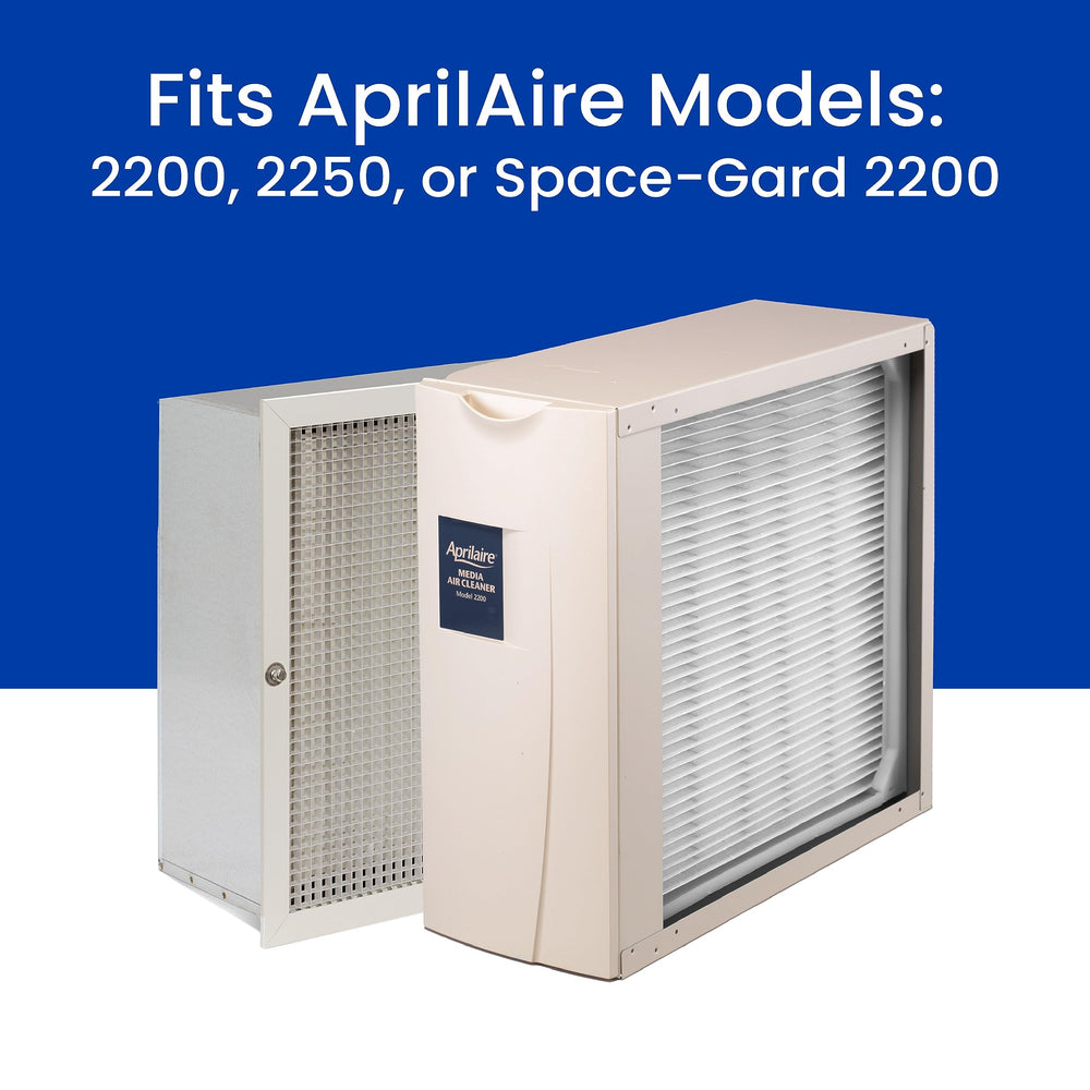 AprilAire filter in living room setting illustrating cleaner air and comfort benefits