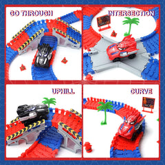 Appoft primer plano del coche Spider Hero demostrando durabilidad y detalle