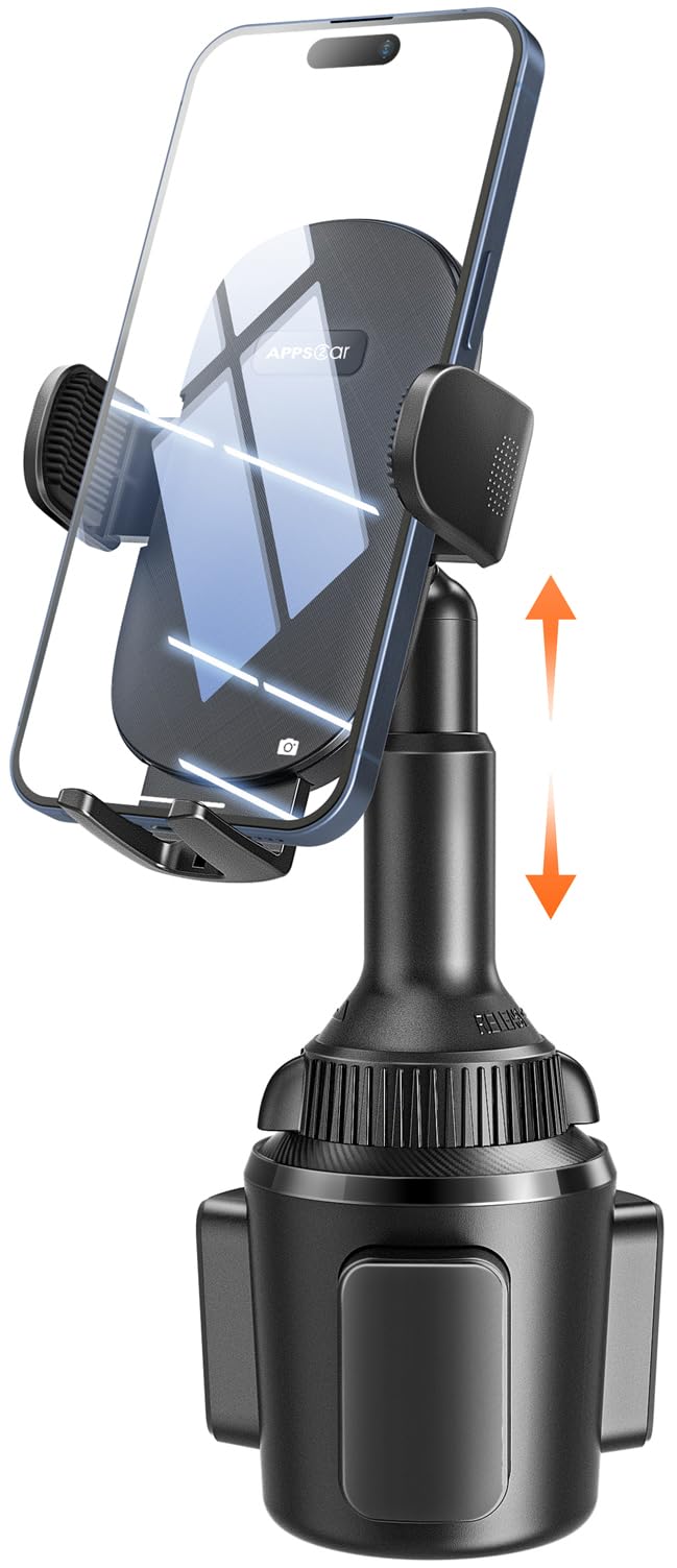 APPS2Car bottom tray with charging cable showing organized charging convenience