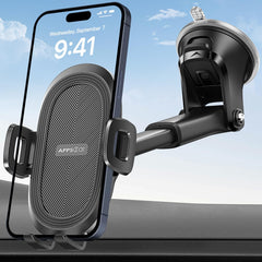APPS2Car vista frontal del soporte mostrando ajuste seguro