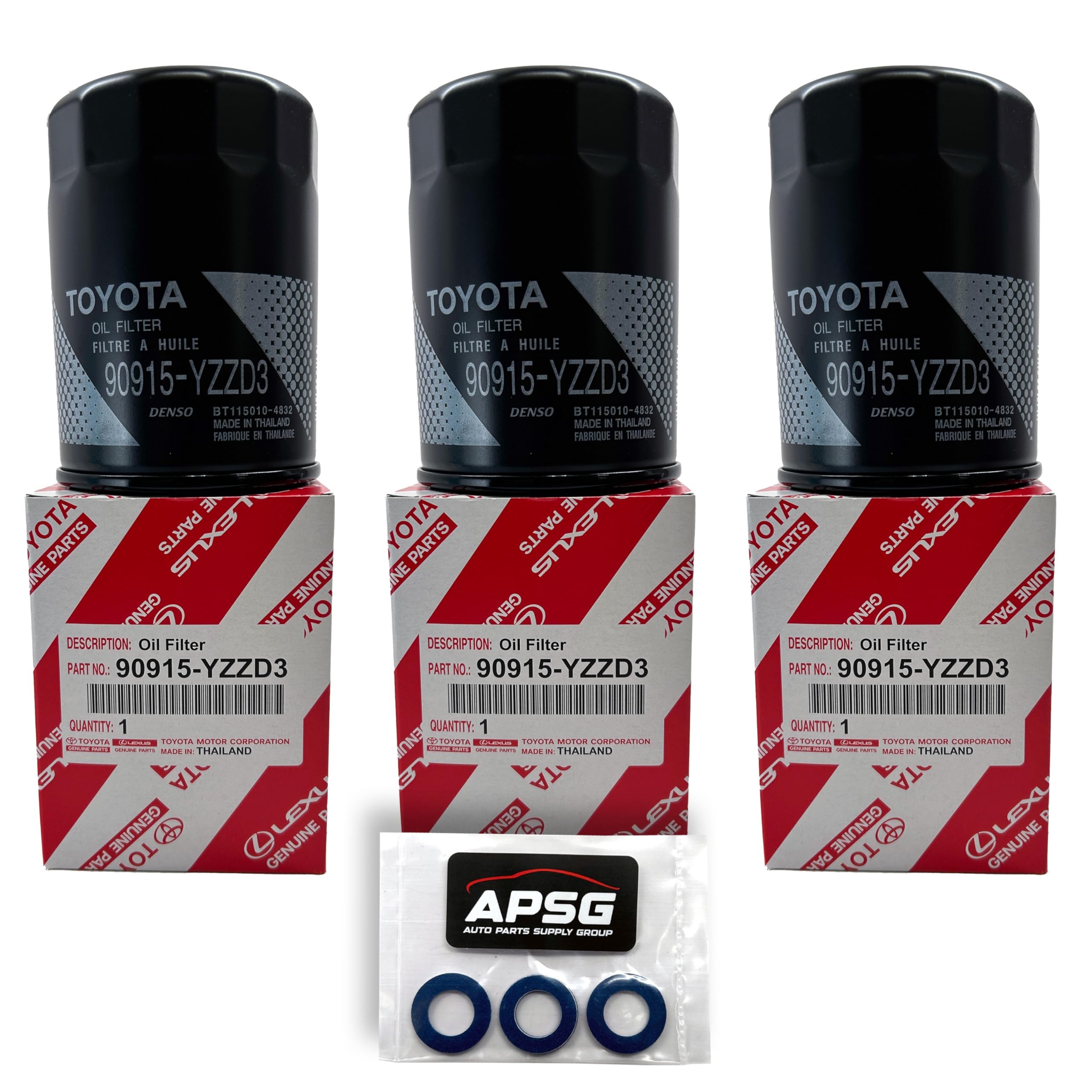 APSG kit de tres filtros y tres arandelas listo para varios cambios