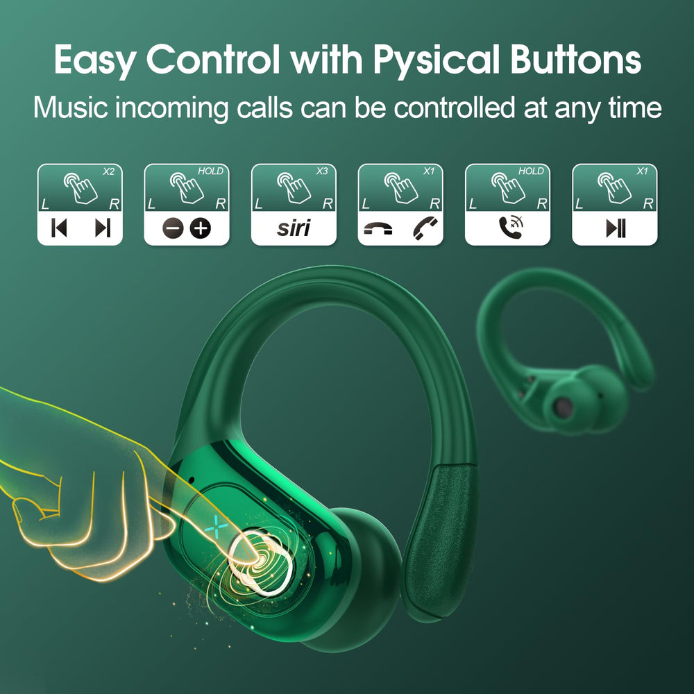 Aptkdoe auriculares sobre banco de gimnasio en ambiente deportivo, ideal para entrenamientos
